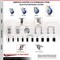 Service Caster 5 Inch 316SS Blue Poly Swivel 3/4 Inch Expanding Stem Caster Brake SCC, 2PK SS316EX20S514-PPUB-BLUE-2-TLB-2-34 - alternate 4